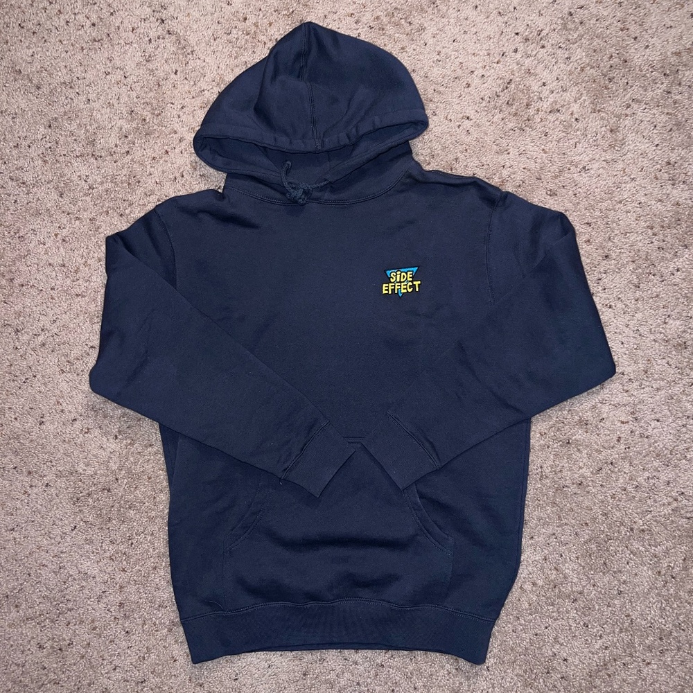 Side Effect Heavyweight Embroidered Logo Hoodie (Navy)